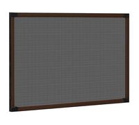 Stable&Durable - Brun - Moustiquaire extensible pour fenêtres Marron (75-143)x50 cm - Moustiquaire pour fenêtre HS554507923