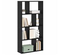 Stable&Durable - Noir - Bibliothèque Chêne noir 72x20x102,5 cm - bois d'ingénierie - Étagère d'Escalier HS755839874
