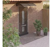 Stabli Möbel Auvent de porte Noir 150x75 cm Polycarbonate - Auvents CC4444959 1parcel