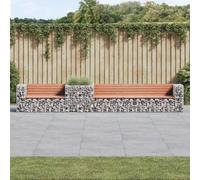 Stabli Möbel Banc de jardin avec gabion bois massif Douglasie - Bancs de jardin CC2517346 4parcel