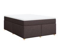 Stabli Möbel Boxspringbett mit Matratze Dunkelbraun 160x200cm Stoff - Classiische Betten Betrahmen Nouveau design547149