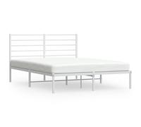 Stabli Möbel Cadre de lit avec tête de lit en métal blanc 120x200cm - Lits classiques Cadre de lit Nouveau design290656