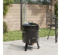 Stabli Möbel Gulaschkanone avec évacuation de fumée & couvercle noir Acier émaillé - Gasgrills CC7244158 1parcel