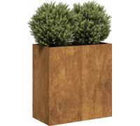 Stabli Möbel Jardinière rouillée 80x40x80 cm Acier résistant aux intempéries - Parterres CC5887525 1parcel