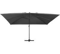 Stabli Möbel Parapluie avec éclairage LED Mât en aluminium 400x300 cm Anthracite - Parasols CC8131496