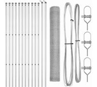 Stabli Möbel Poteaux de clôture Argent 25x1,2 m (mailles 13 mm) Acier - Clôtures métalliques Nouveau design824221