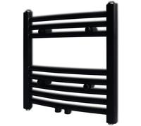 Stabli Möbel Radiateur sèche-serviettes Eau chaude Courbé Noir 480x480 mm - Radiateurs CC5711748 1parcel