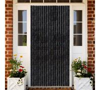 Stabli Möbel Rideau moustiquaire Anthracite 100x220 cm Chenille - Plissé CC2046714 1parcel