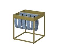 STACIO - Table d'Appoint Verte avec Porte-Brochure -