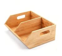 Stackable Wooden Pantry Container Food Storage Organizer Bin | Storage Pantry Bins for Kitchen Food Snack Home Potato Onion Bathroom