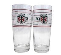 STADE TOULOUSAIN 2 x Verre à bière Toulouse - Collection Officielle Rugby