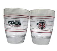 STADE TOULOUSAIN 2 x Verre à Eau Toulouse - Collection Officielle Rugby