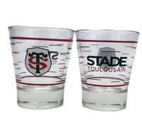 STADE TOULOUSAIN 2 x Verre shooteur à liqueur Toulouse - Collection Officielle Rugby