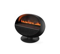 Stadler Form Chauffage d’appoint, cheminée électrique, diffuseur Erik | Jusqu’à 40 m², effet de flamme LED, sans suie, 2 niveaux (800/1’500 W), huiles essentielles, télécommande, 4 couleurs, noir