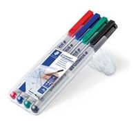 STAEDTLER 316WP4 - Étui Lumocolor feutres non permanents 4 couleurs, F 0,6 mm