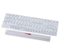 Städter cb52781 Ensemble de Lettres präge, Plastique, Blanc, 20.0 x 12.0 x 3.0 cm