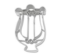 Staedter Emporte-pièce en Forme de Lyre, Argent, 6 cm