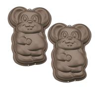 Staedter Mini Enfants Backform Cheesy The Mouse Set, Argent, 11 cm de Hauteur, 2 pièces