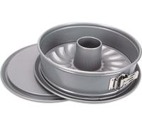 Städter Moule à charnière ø 26 cm / H 7 cm Argent avec couvercle plat et couvercle à charnière