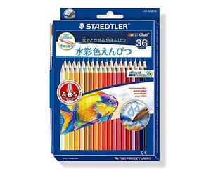 Staedtler 14410nd36 Pack De 36 Crayons De Couleur Aquarellable Couleurs Assorties + Pinceau Ps2