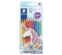 STAEDTLER 175 C12 Y Crayons de couleur sans bois - Couleurs pastel licorne (boîte de 12)