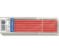 STAEDTLER 218-2 - Mine pour crayon marqueur à sec, omnichrom, 12 pièces, rouge