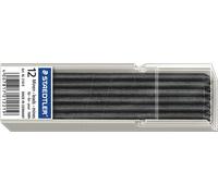 STAEDTLER 218-9 - Mine pour crayon marqueur à sec, omnichrom, 12 pièces, noir