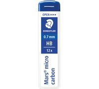 Staedtler Mines pour porte-mines «Mars micro carbon» 0,7 mm HB – Lot de 3 étuis de 12 mines