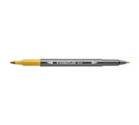 STAEDTLER 3001 - Feutre de Coloriage Aquarellable Double Pointe Pinceau 1-6 mm et Fine 0,5-0,8 mm Jaune Soleil - 3001-16