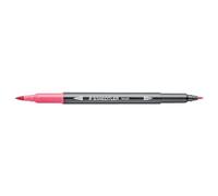 STAEDTLER 3001 - Feutre de Coloriage Aquarellable Double Pointe Pinceau 1-6 mm et Fine 0,5-0,8 mm Rose - 3001-25