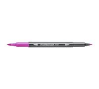 STAEDTLER 3001 - Feutre de Coloriage Aquarellable Double Pointe Pinceau 1-6 mm et Fine 0,5-0,8 mm Rouge Violet - 3001-61