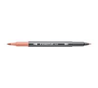 STAEDTLER 3001 - Feutre de Coloriage Aquarellable Double Pointe Pinceau 1-6 mm et Fine 0,5-0,8 mm Saumon - 3001-222