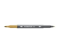 STAEDTLER 3001 - Feutre de Coloriage Aquarellable Double Pointe Pinceau 1-6 mm et Fine 0,5-0,8 mm Terre D'Ombre - 3001-790