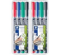 Staedtler 313 WP4 Etui de 4 Feutres Pointe 0,4 mm Assortis (Lot de 2)