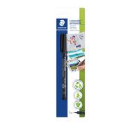 Staedtler Marqueur permanent Lumocolor 313-9 BK-1 Noir - Résistant à l'eau, 0,4 mm