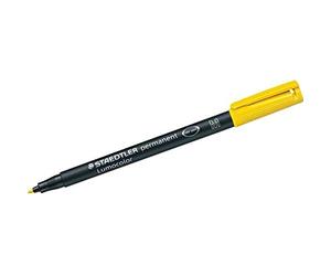 Staedtler 317-1 Stylos et étuis, marqueur correcteur, surligneur Lumocolor Permanent Fineliner M Jaune, Polypropylène (PP)