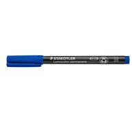 STAEDTLER 317-2 Lumocolor Permanent Pen, Medium Line Width, 1.0mm - Blue (Box of