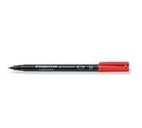 Staedtler Marqueur indélébile 317-2 Pointe ogive Rouge Lot de 10