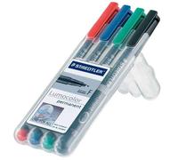 Staedtler 317 Wp4 Lot De 4 Feutres Universels Permanents Lumocolor De Couleur Différente Pour Rétroprojecteurs