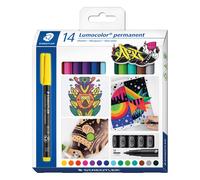 STAEDTLER 317C14 - Feutre permanent universel M, lot, 14 couleurs
