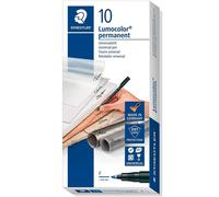 Staedtler 318-3 marqueur indélébile Pointe ogive Bleu 10 pièce(s)