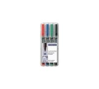Staedtler 318-9wp4hz Lot De 4 Feutres Permanents Lumocolor Pour Rétroprojecteurs Largeur De Trait F (Noir) (Import Allemagne)