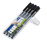 STAEDTLER 319WP4 - Lot de feutres permanents S/F/M/B/noir