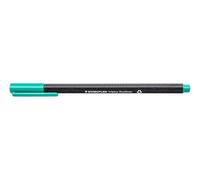 Staedtler 334-54 VE Triplus Fineliner Boîte de 10 Stylo-feutres de couleur forme ergonomique triangulaire Vert turquoise