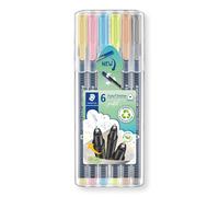 STAEDTLER 334 SB6 PA Triplus Fineliner Superfine Point Pens, 0.3 mm - Assorted P