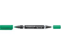 Marqueur permanent 348 Lumocolor duo, vert