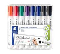 Staedtler Marqueur tableau blanc Lumocolor 351 B - pointe biseautée 2/5 mm, essuyable à sec