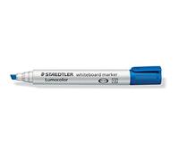 Staedtler Marqueur pour tableau blanc Lumocolor 351B - pointe biseautée effaçable - bleu