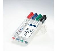 STAEDTLER 351C4 - Whiteboard Marker, 2 mm/4 couleurs