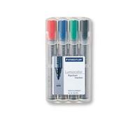 Staedtler 356 Wp4 Marqueur 4 Pièces Noir, Vert Et Rouge